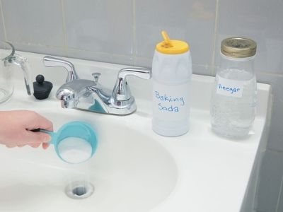 DIY drain cleaning materials